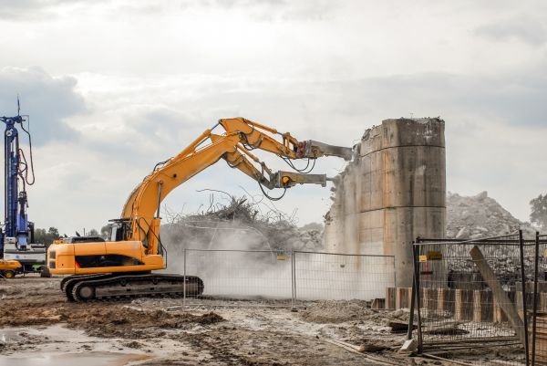 Silo Demolition in Downingtown
